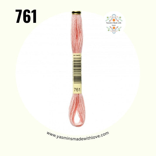 761 Salmon Light – DMC Mouliné Standard Cotton
