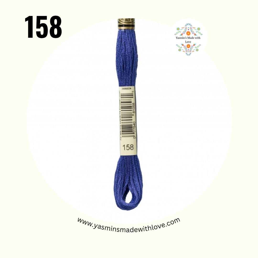 DMC 158 Blue Dark – DMC Mouliné Standard Cotton