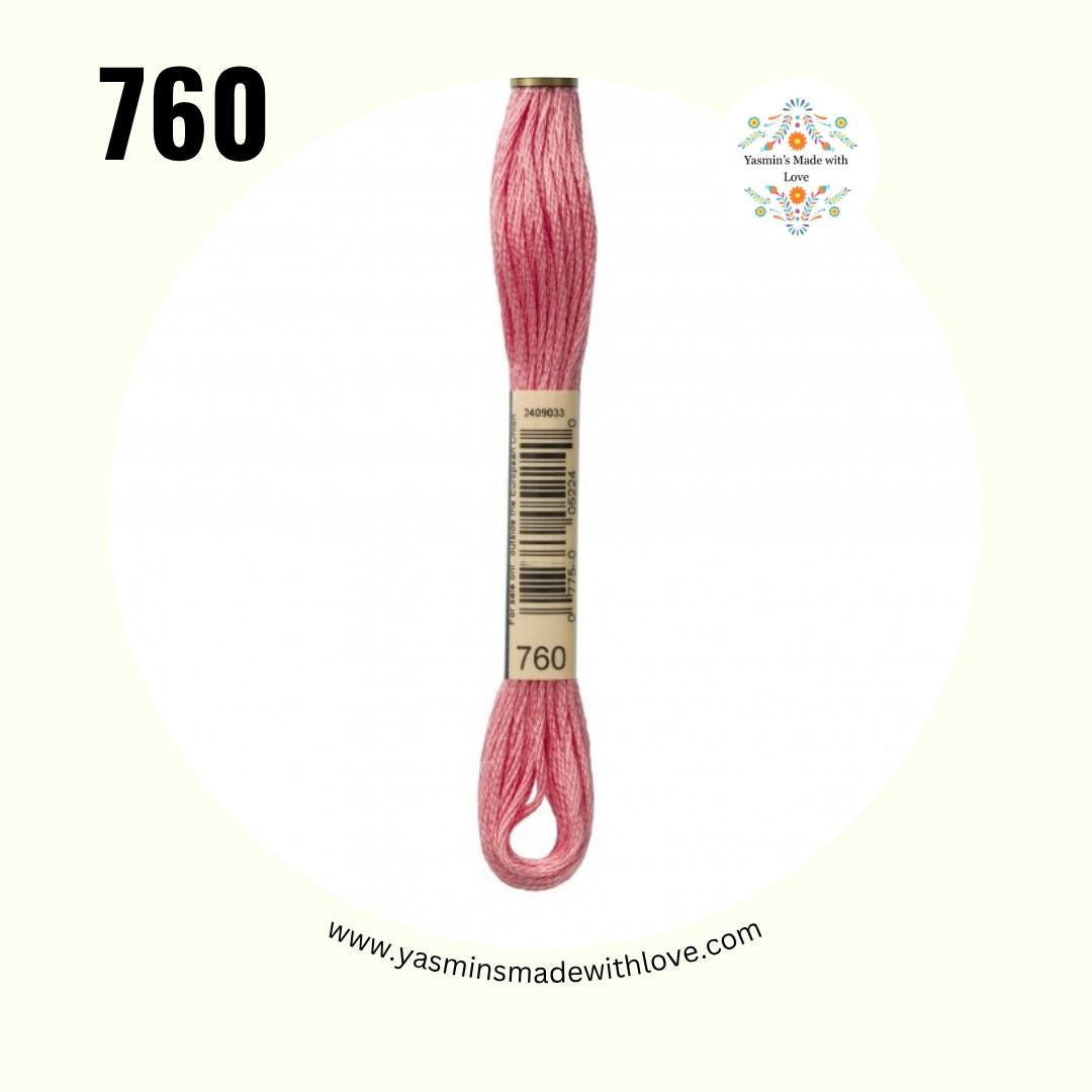 760 Salmon – DMC Mouliné Standard Cotton