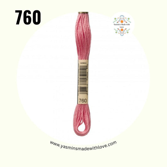 760 Salmon – DMC Mouliné Standard Cotton