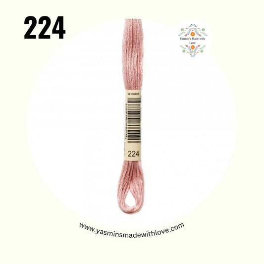 DMC 224 Shell Pink Very Light – DMC Mouliné Standard Cotton