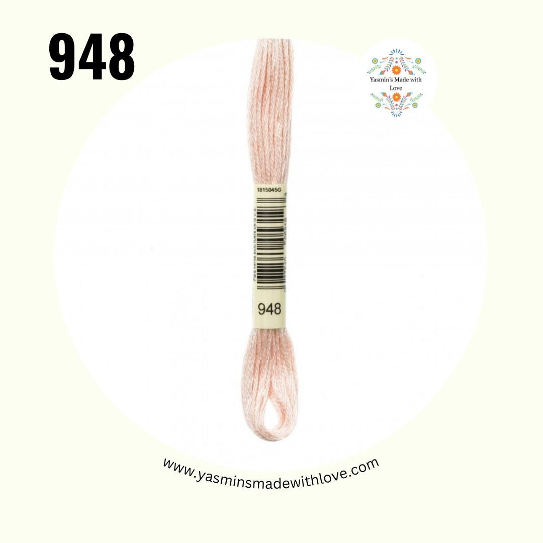 948 Peach Very Light – DMC Mouliné Standard Cotton