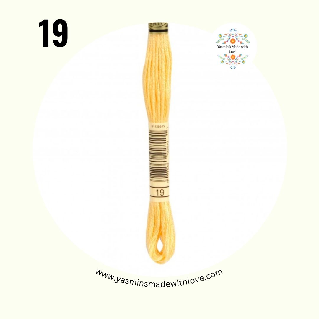DMC 19 Autumn Gold Medium Light – DMC Mouliné Standard Cotton