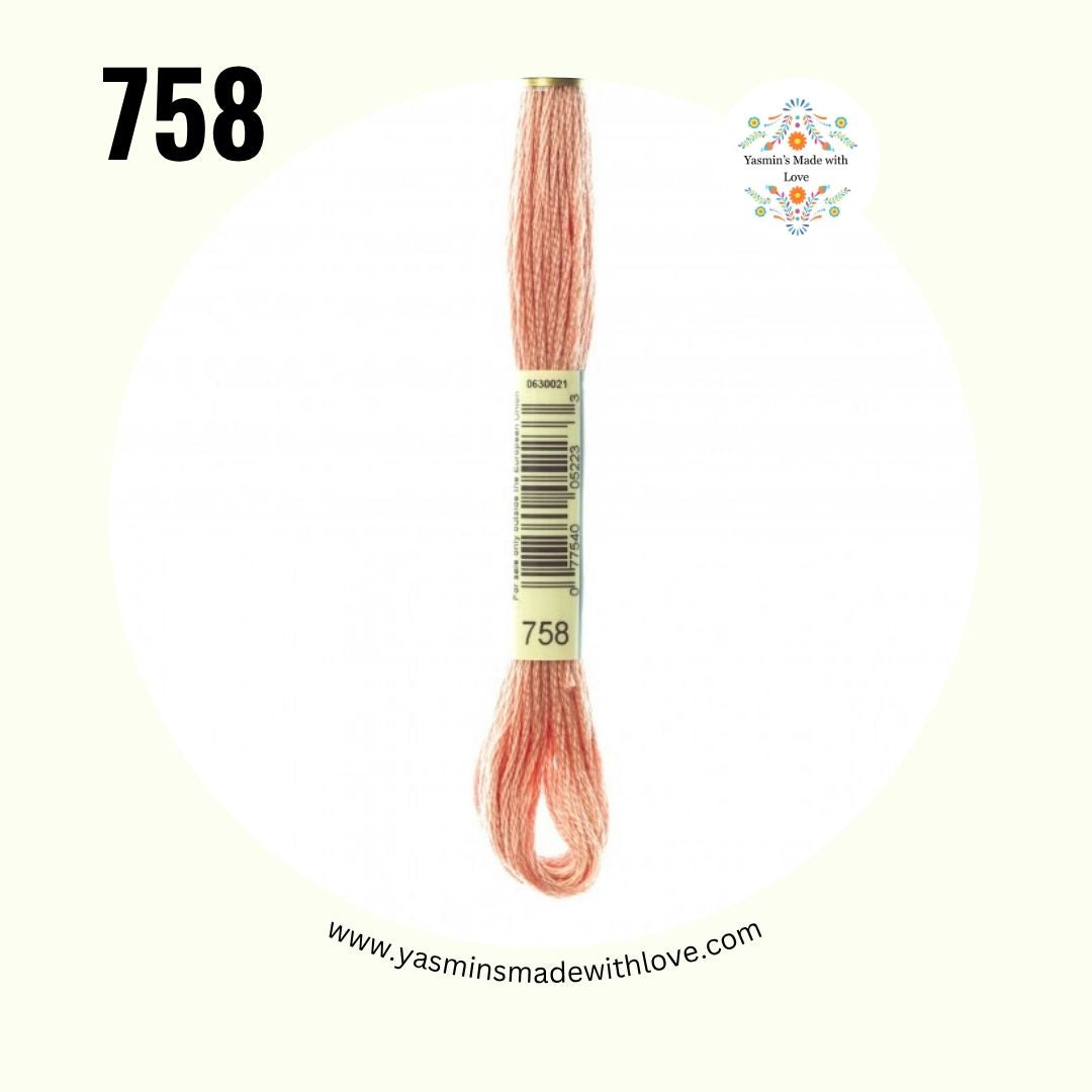 758 Terra Cotta Very Light – DMC Mouliné Standard Cotton