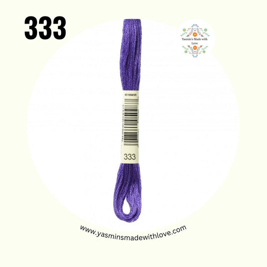 DMC 333 Blue Violet Very Dark – DMC Mouliné Standard Cotton