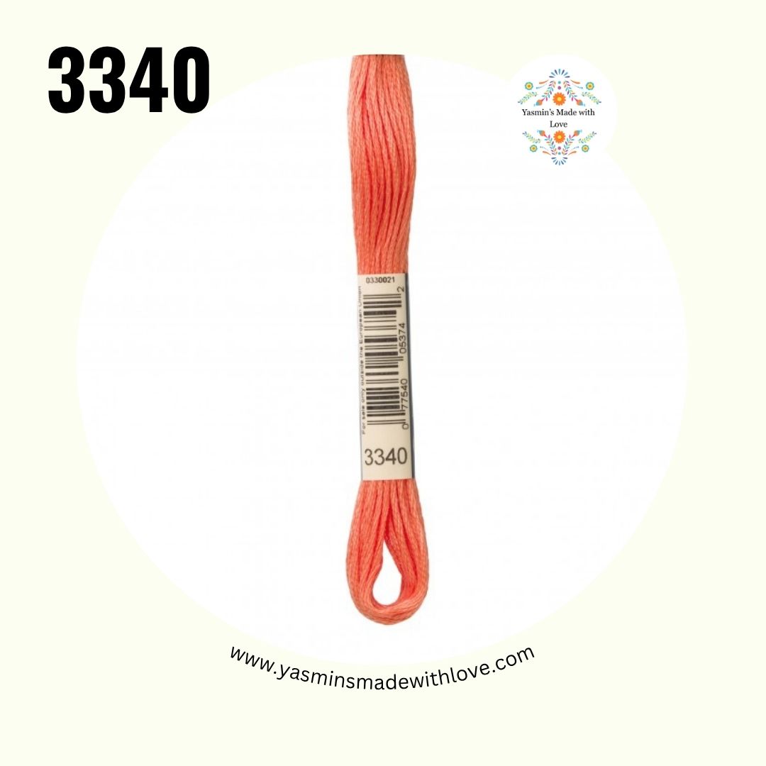 3340 Apricot Medium – DMC Mouliné Standard Cotton