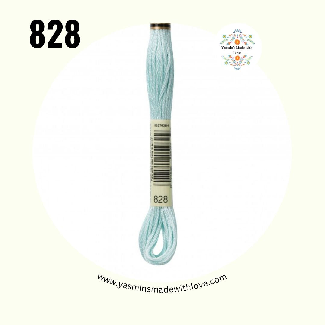 828 Blue Ultra Very Light – DMC Mouliné Standard Cotton