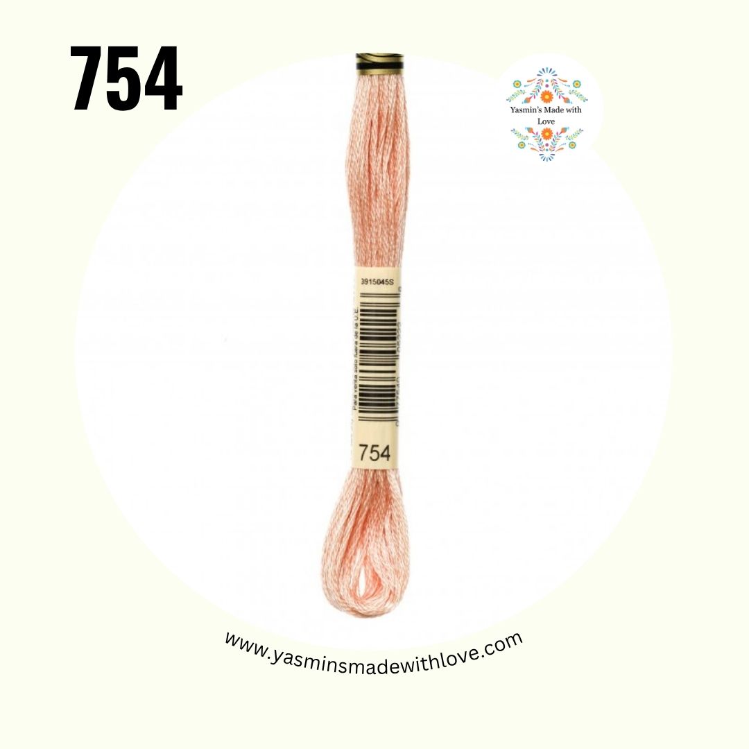 754 Peach Light – DMC Mouliné Standard Cotton