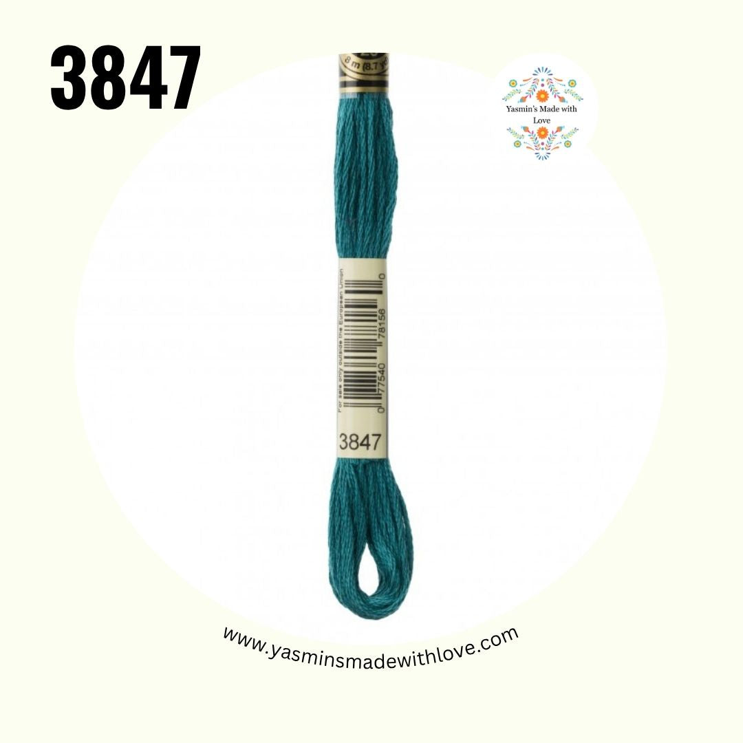 3847 Teal Green Dark – DMC Mouliné Standard Cotton