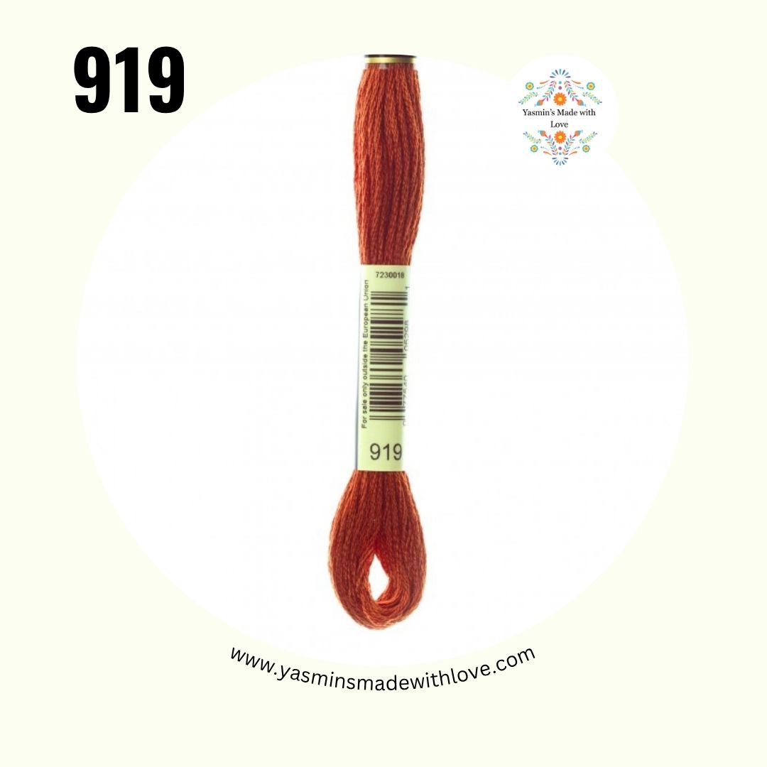 919 Red Copper – DMC Mouliné Standard Cotton