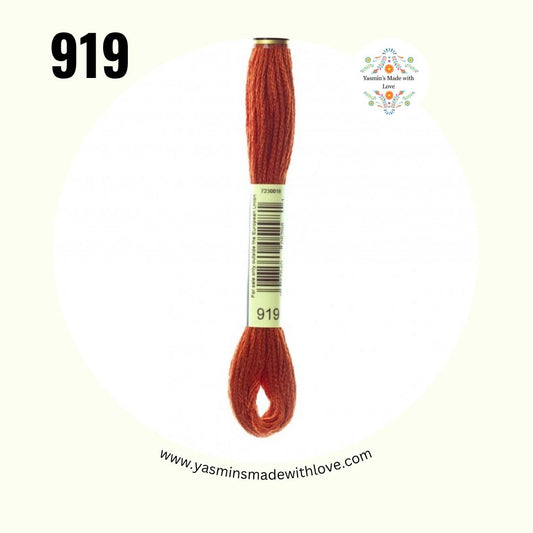 919 Red Copper – DMC Mouliné Standard Cotton