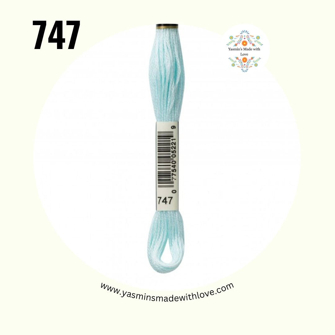 747 Sky Blue Very Light – DMC Mouliné Standard Cotton
