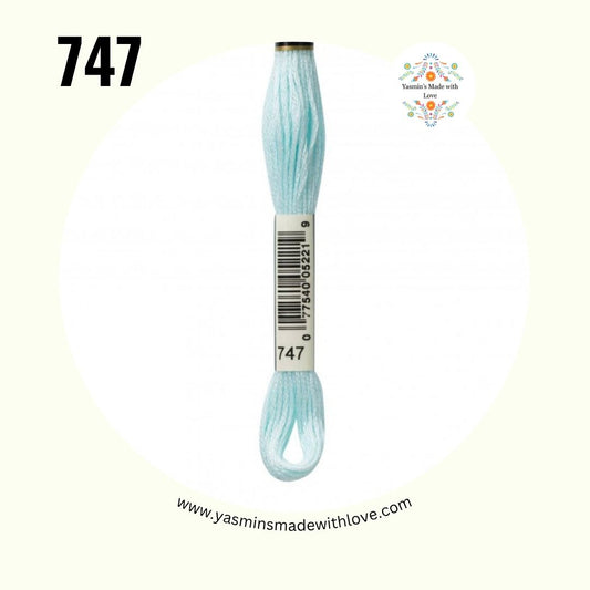 747 Sky Blue Very Light – DMC Mouliné Standard Cotton