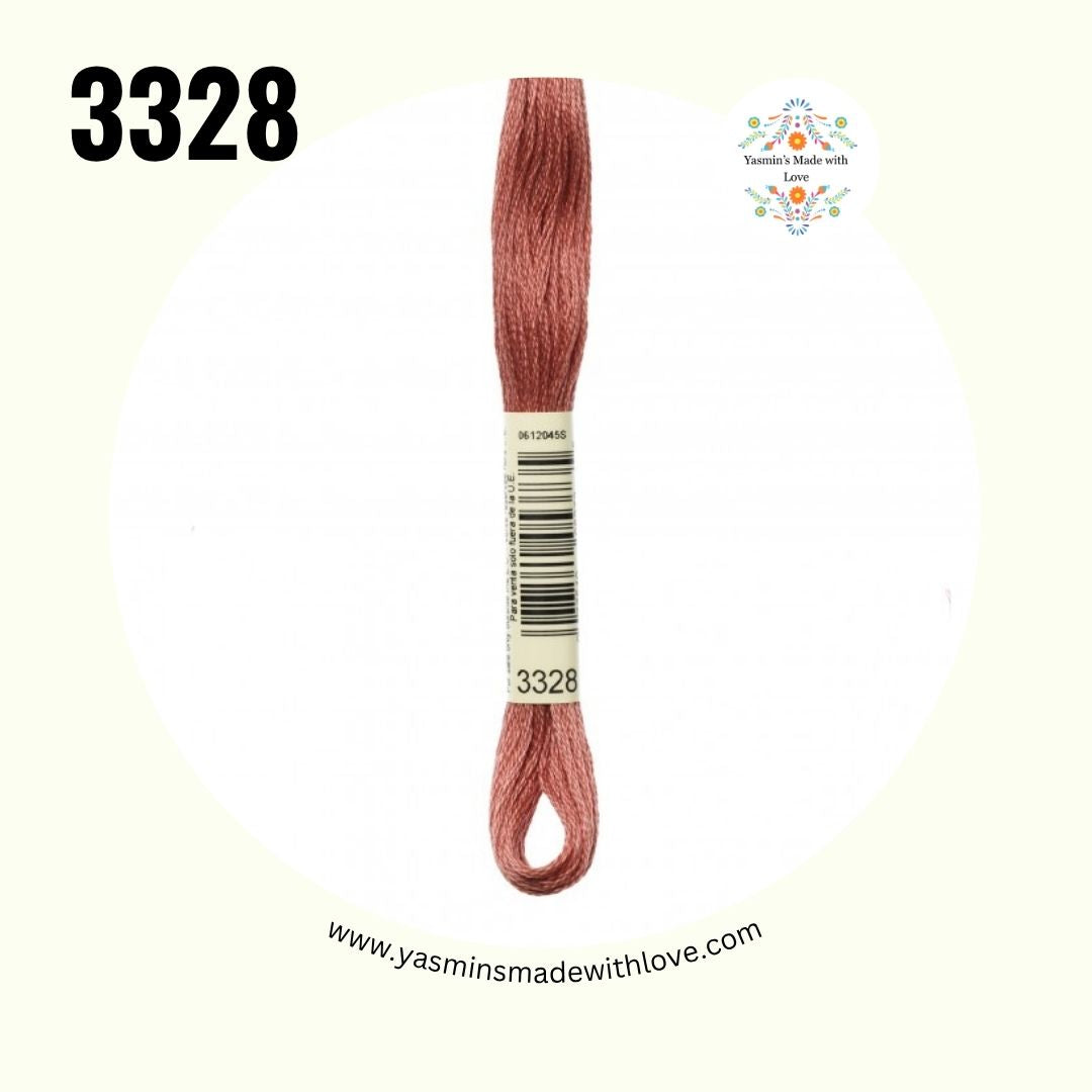 3328 Salmon Dark – DMC Mouliné Standard Cotton