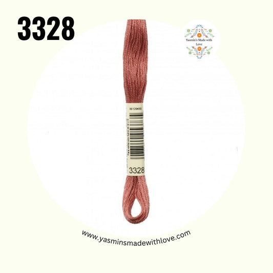 3328 Salmon Dark – DMC Mouliné Standard Cotton