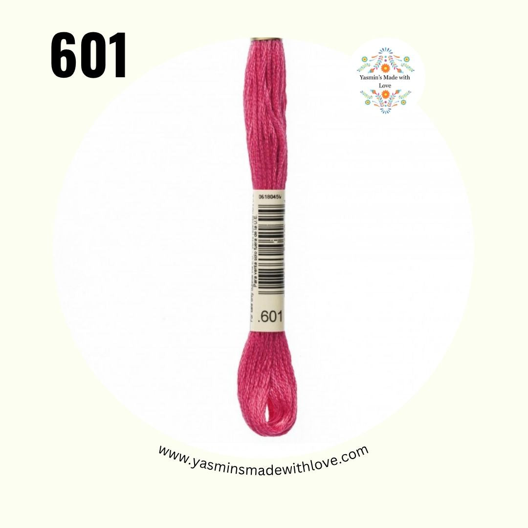 DMC 601 Cranberry – Dark Mouliné Standard Cotton Embroidery Floss
