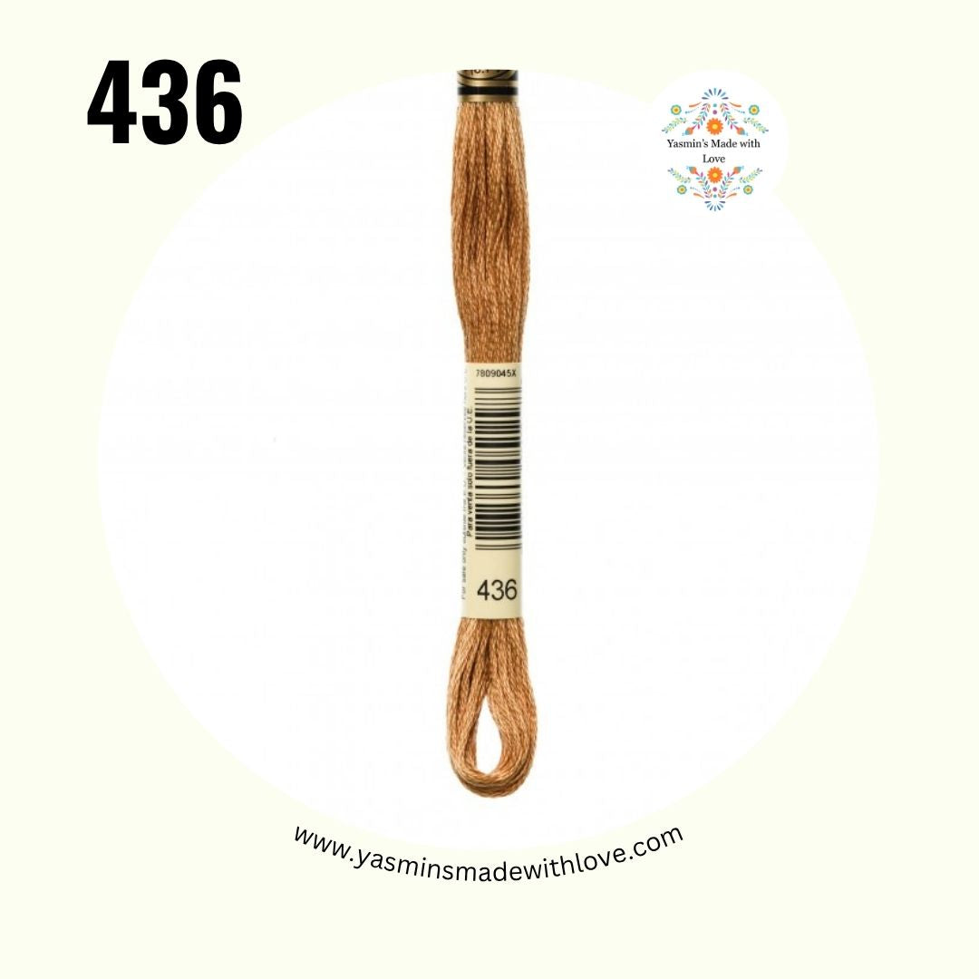 DMC 436 Tan – Mouliné Standard Cotton Embroidery Floss