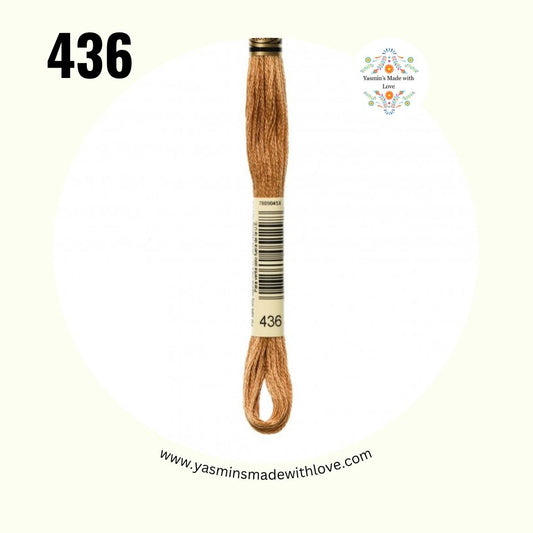 DMC 436 Tan – Mouliné Standard Cotton Embroidery Floss