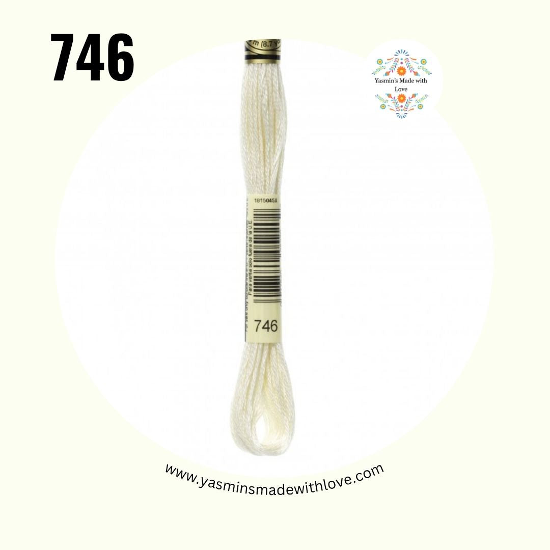 746 Off White – DMC Mouliné Standard Cotton
