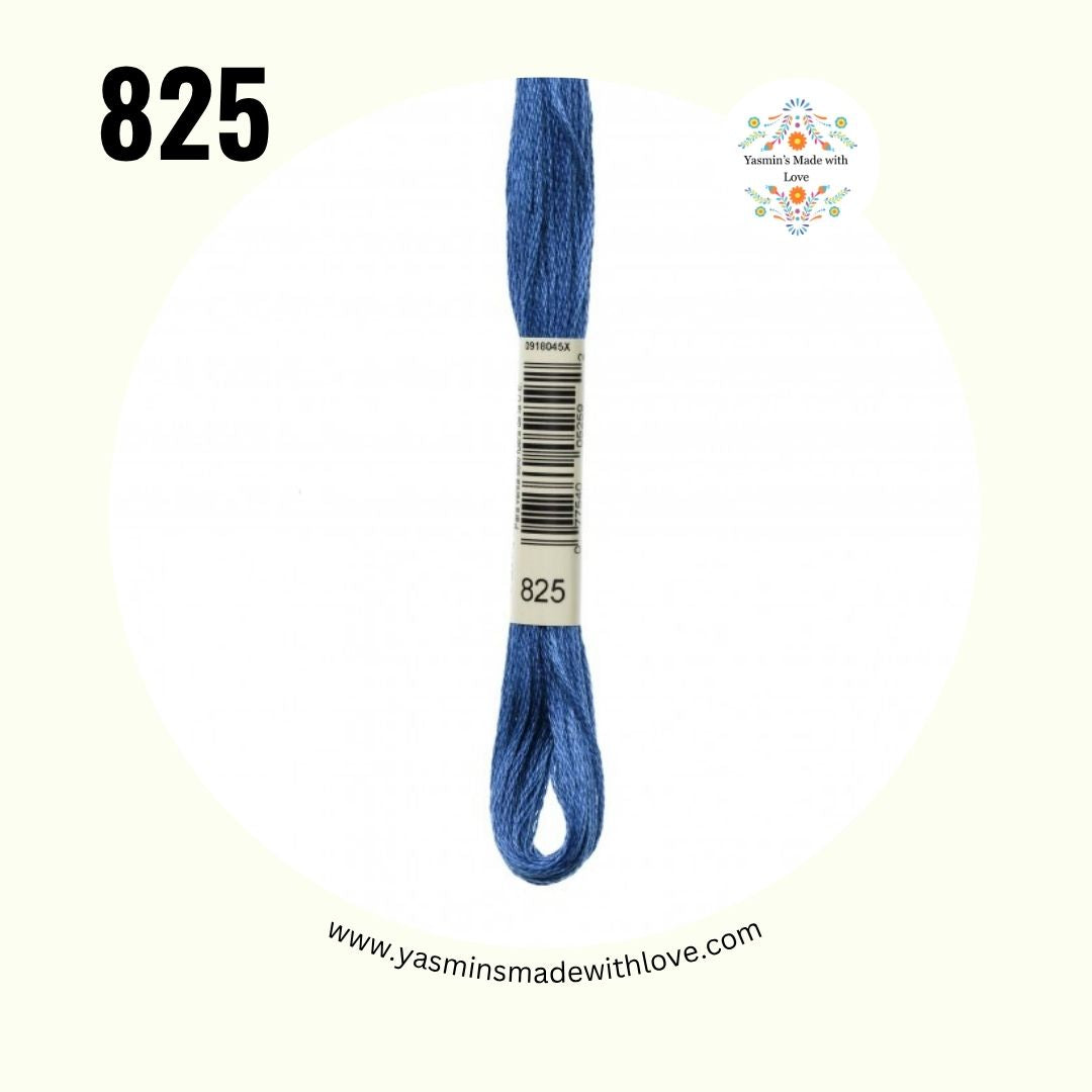 825 Blue Dark – DMC Mouliné Standard Cotton