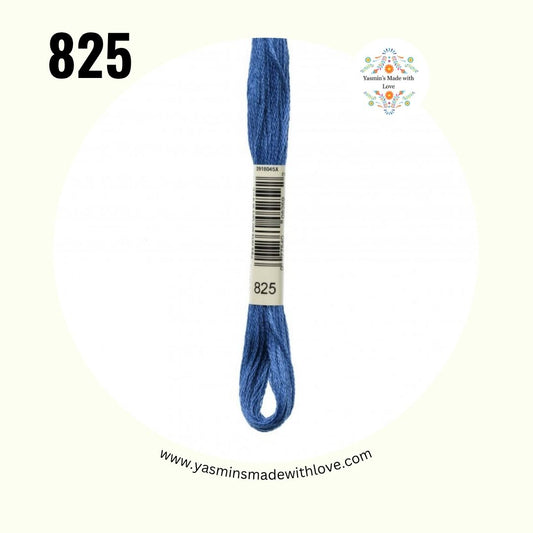 825 Blue Dark – DMC Mouliné Standard Cotton