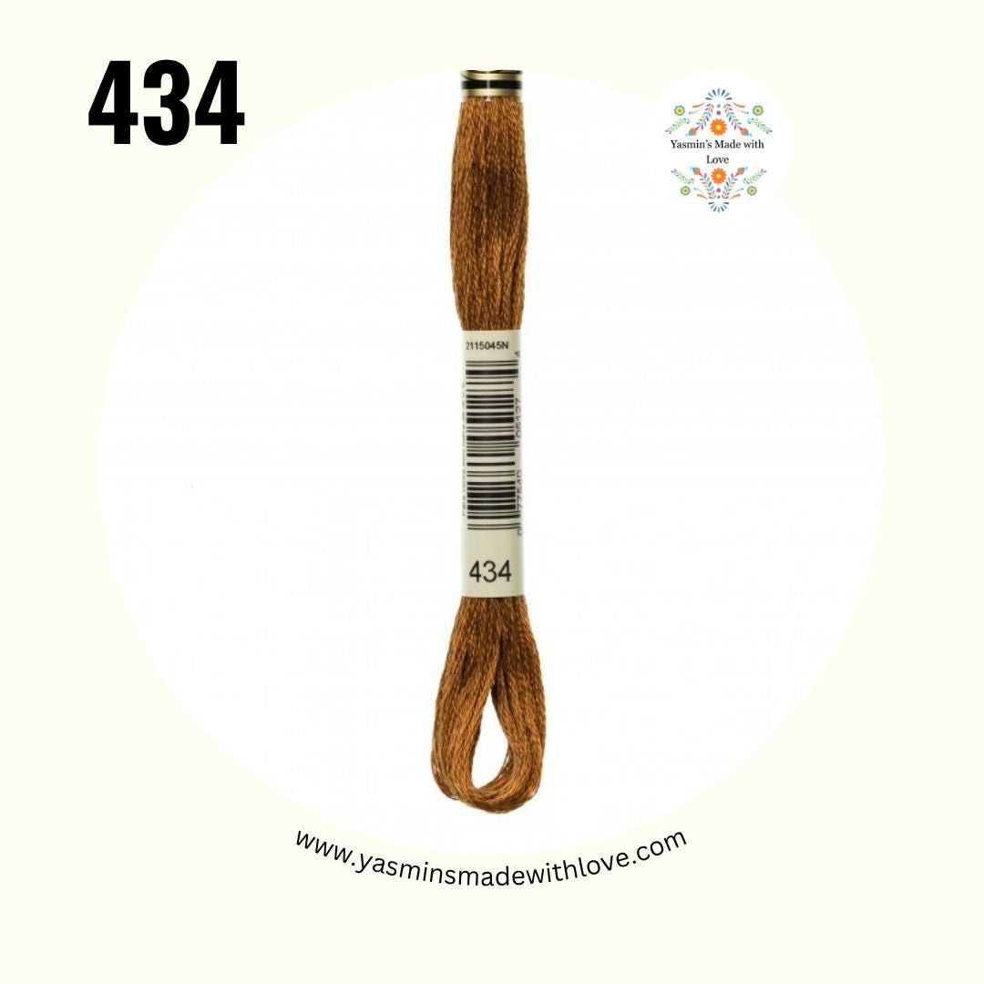 DMC 434 Brown Light – Mouliné Standard Cotton Embroidery Floss