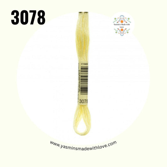 3078 Golden Yellow Very Light – DMC Mouliné Standard Cotton