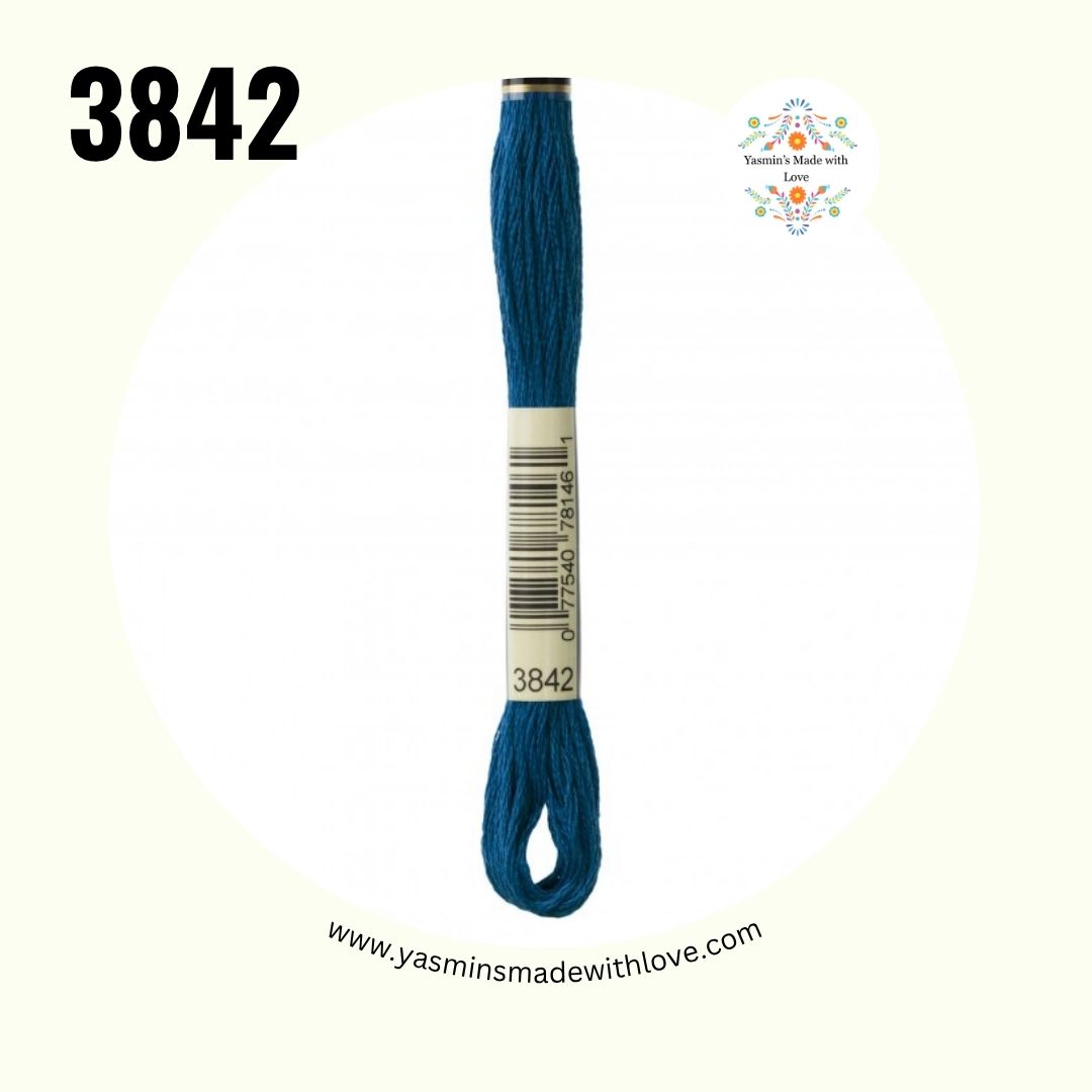 3842 Wedgewood Dark – DMC Mouliné Standard Cotton