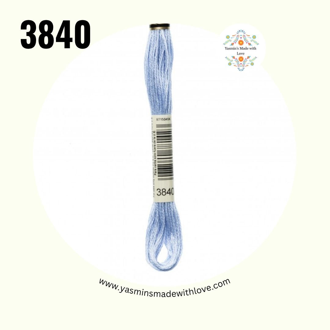 3840 Lavender Blue Light – DMC Mouliné Standard Cotton