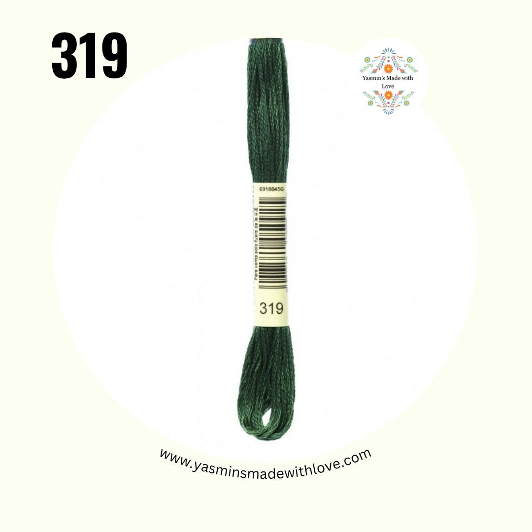 DMC 319 Pistachio Green - Very Dark
