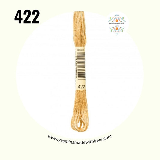 DMC 422 Hazelnut Brown Light – Mouliné Standard Cotton Embroidery Floss