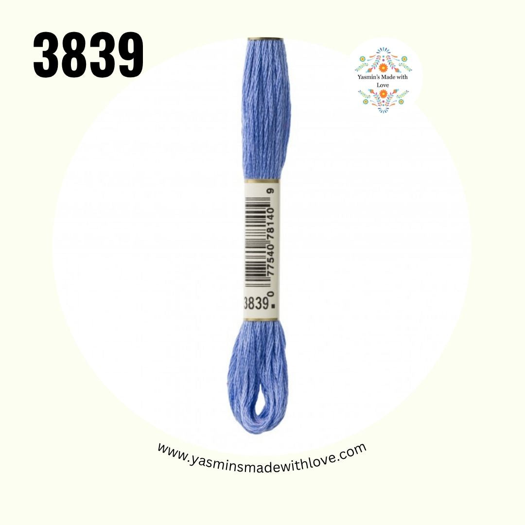 3839 Lavender Blue Medium – DMC Mouliné Standard Cotton
