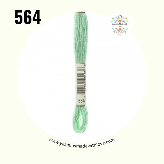 DMC 564 Jade – Very Light Mouliné Standard Cotton Embroidery Floss