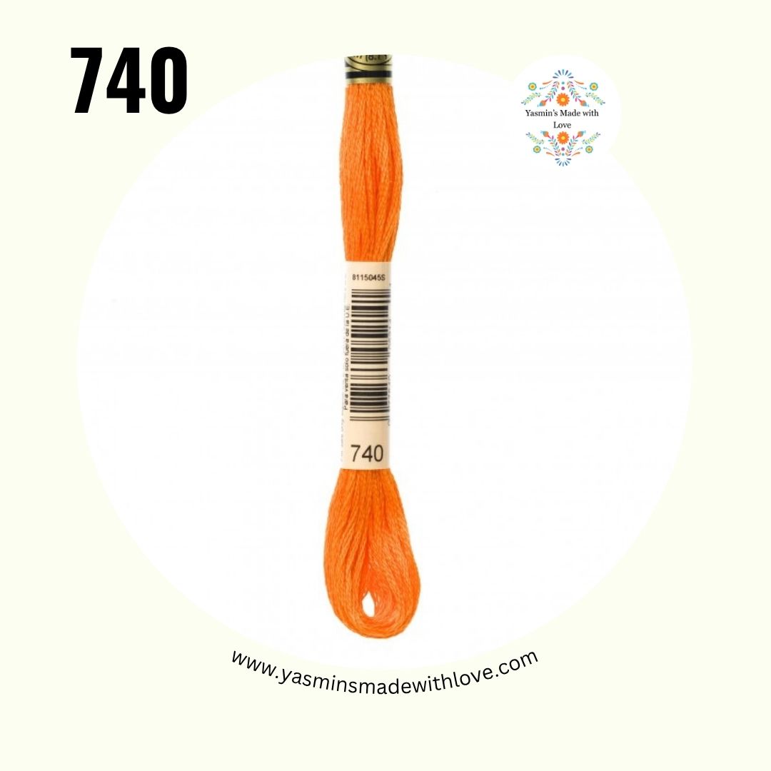 740 Tangerine – DMC Mouliné Standard Cotton
