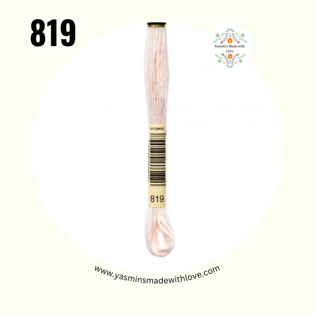819 Baby Pink Light – DMC Mouliné Standard Cotton