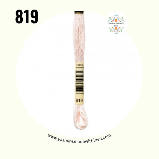 819 Baby Pink Light – DMC Mouliné Standard Cotton