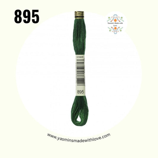 895 Hunter Green Very Dark – DMC Mouliné Standard Cotton