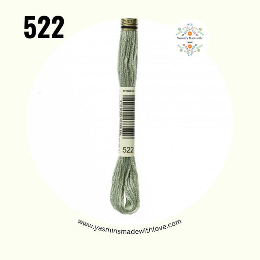 DMC 522 Fern Green – Mouliné Standard Cotton Embroidery Floss