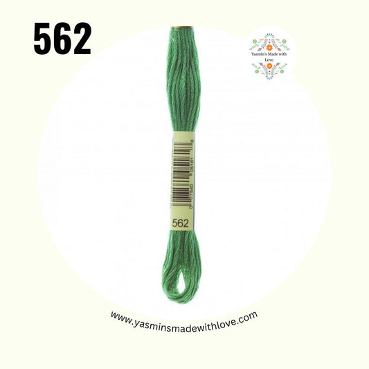 DMC 562 Jade – Medium Mouliné Standard Cotton Embroidery Floss
