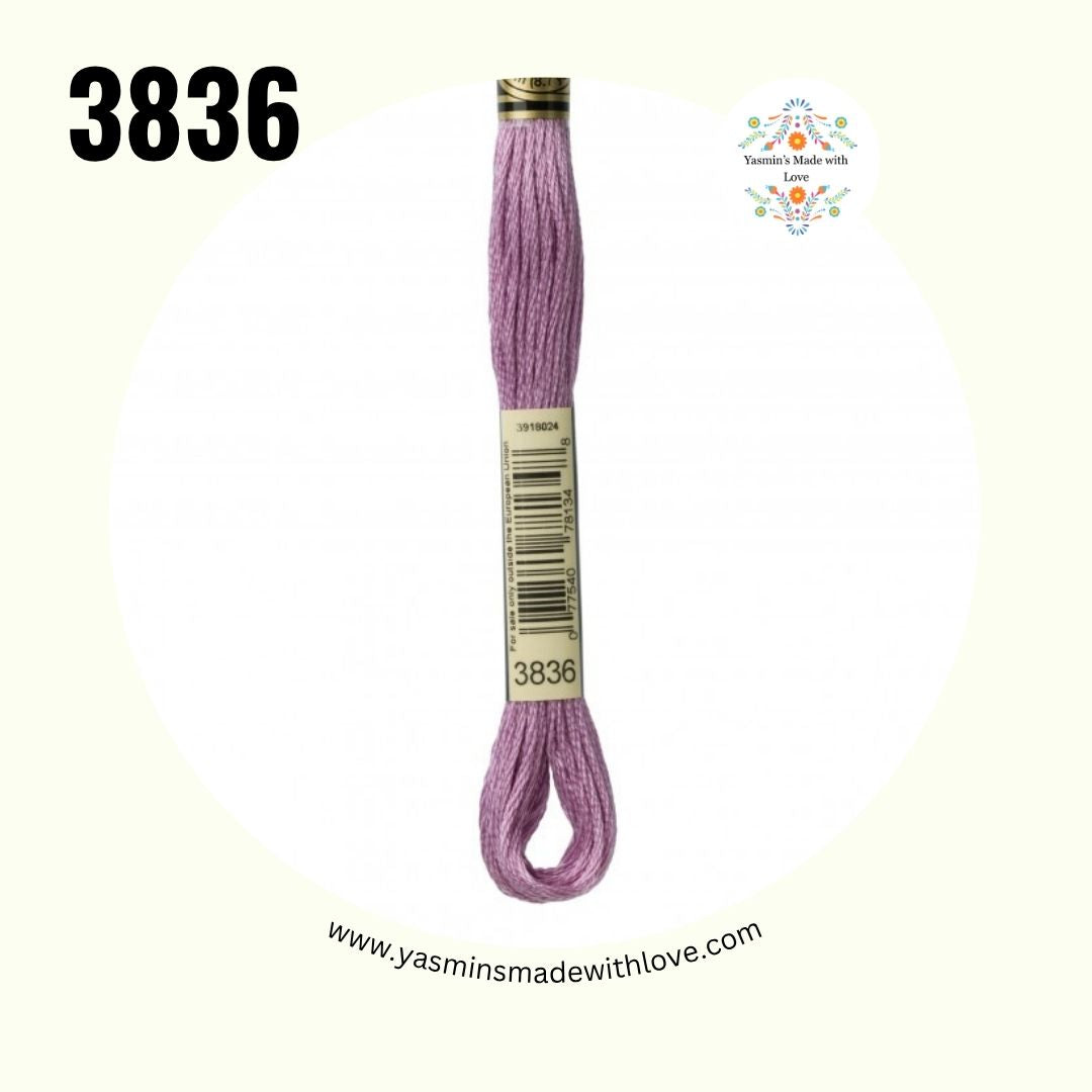 3836 Grape Light – DMC Mouliné Standard Cotton