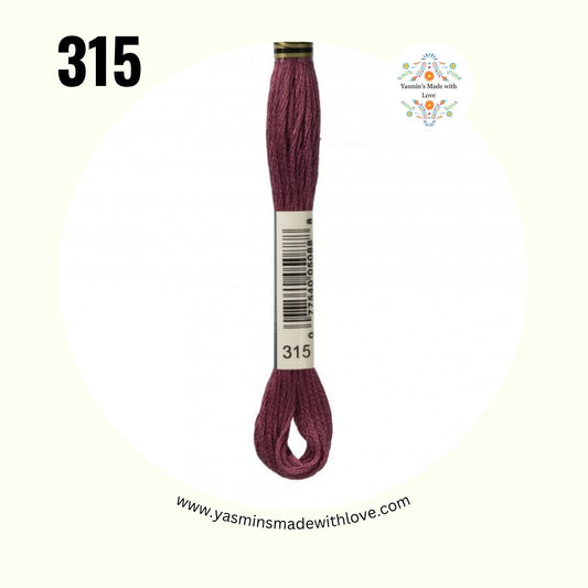 DMC 315 Antique Mauve Medium Dark – DMC Mouliné Standard Cotton