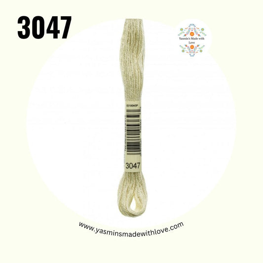 3047 Yellow Beige Light – DMC Mouliné Standard Cotton