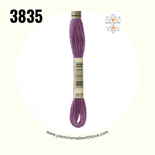 3835 Grape Medium – DMC Mouliné Standard Cotton