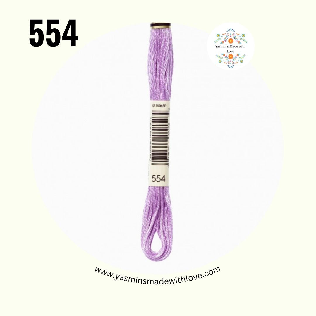 DMC 554 Violet – Light Mouliné Standard Cotton Embroidery Floss