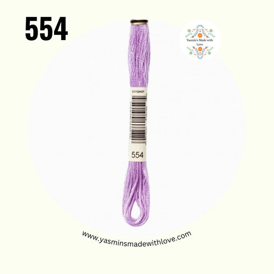 DMC 554 Violet – Light Mouliné Standard Cotton Embroidery Floss