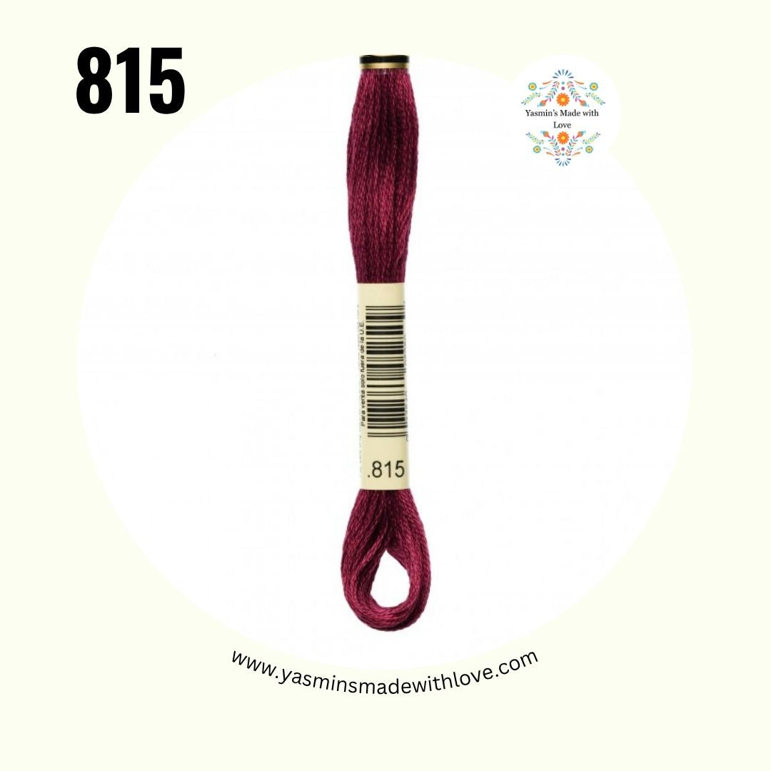 815 Garnet Medium – DMC Mouliné Standard Cotton