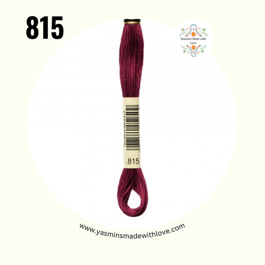 815 Garnet Medium – DMC Mouliné Standard Cotton