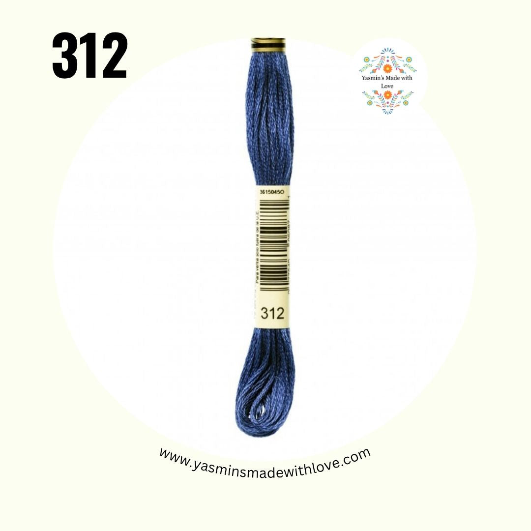DMC 312 Baby Blue - Very Dark