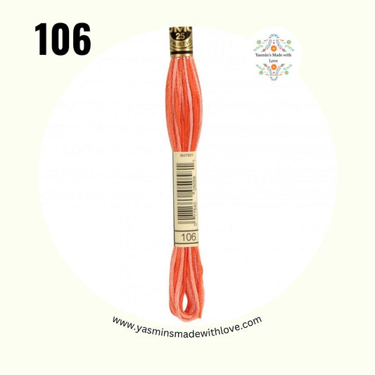 DMC 106 Coral – DMC Mouliné Standard Cotton