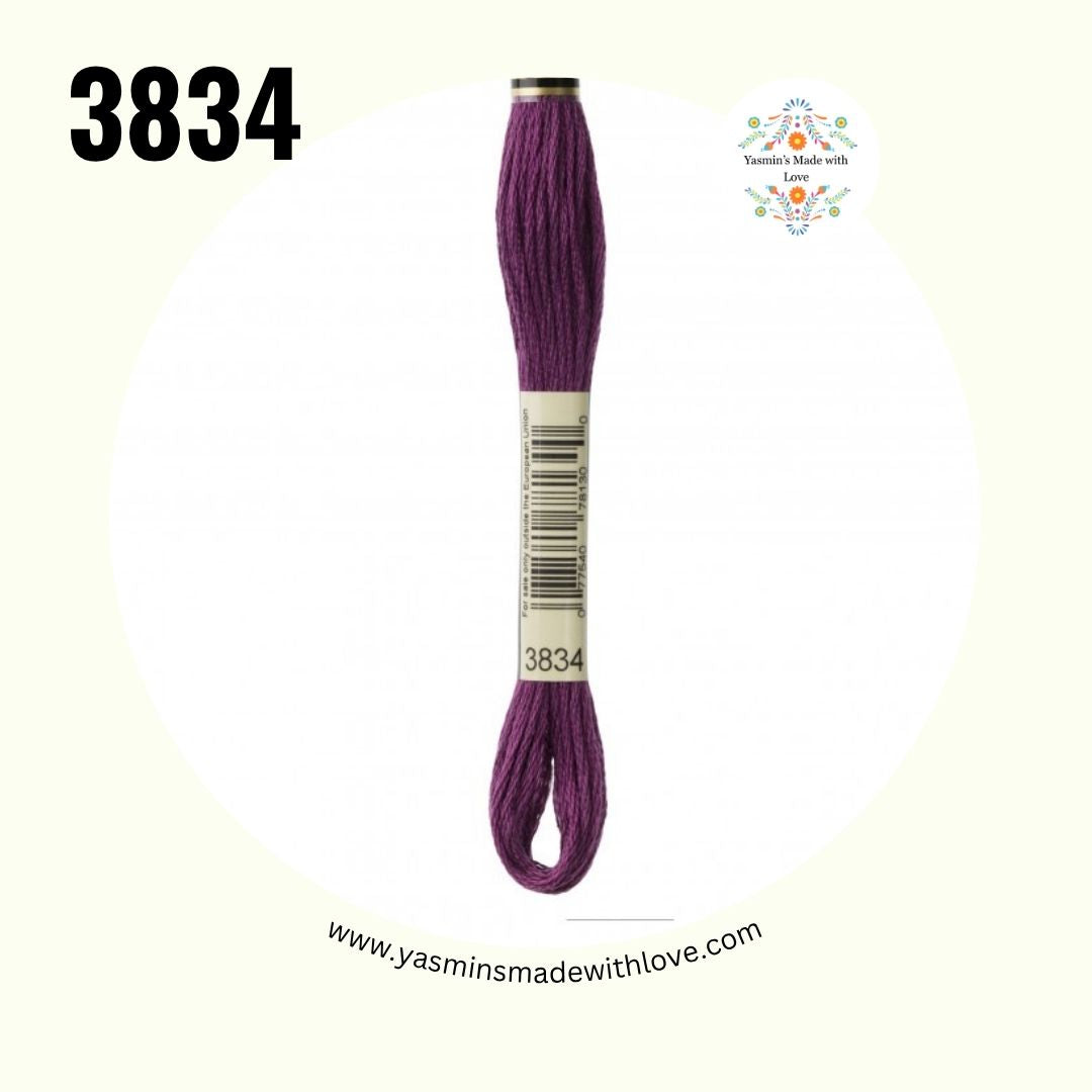 3834 Grape Dark – DMC Mouliné Standard Cotton